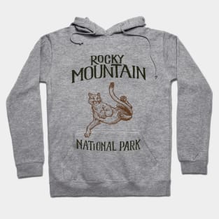 Rocky Mountain National Park: Falling Mountain Lion Hoodie